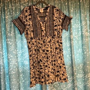 XXL ~ KNOX ROSE ~ Short Sleeve ~ Short Dress or Tunic Top